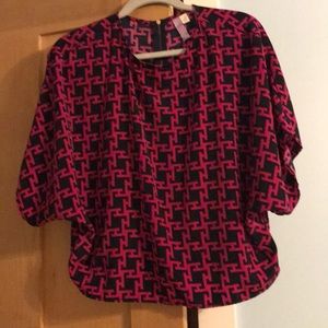 Poncho-style Flowy Blouse